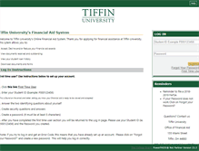 Tablet Screenshot of finaid.tiffin.edu